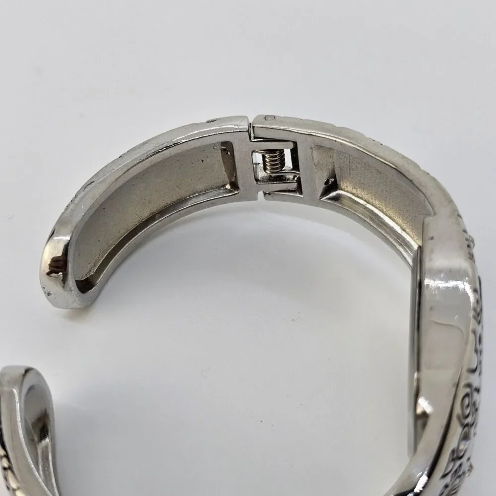 Women's Hearts Cuff Bracelet Watch‎ 24MM Gray Dail Bracelet 5.5